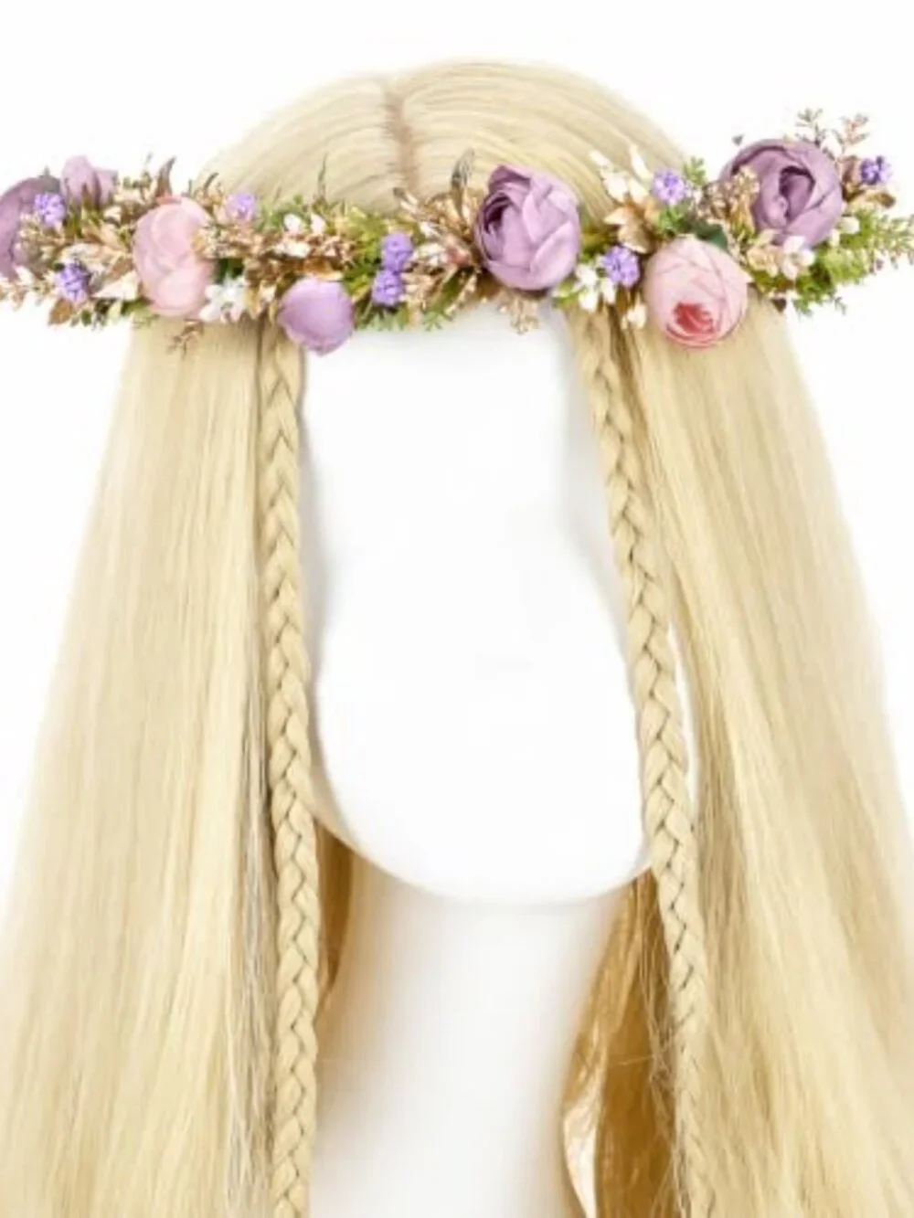Fairy Flower Crown Headband - Boho Woodland Floral Hair Accessory for Weddings